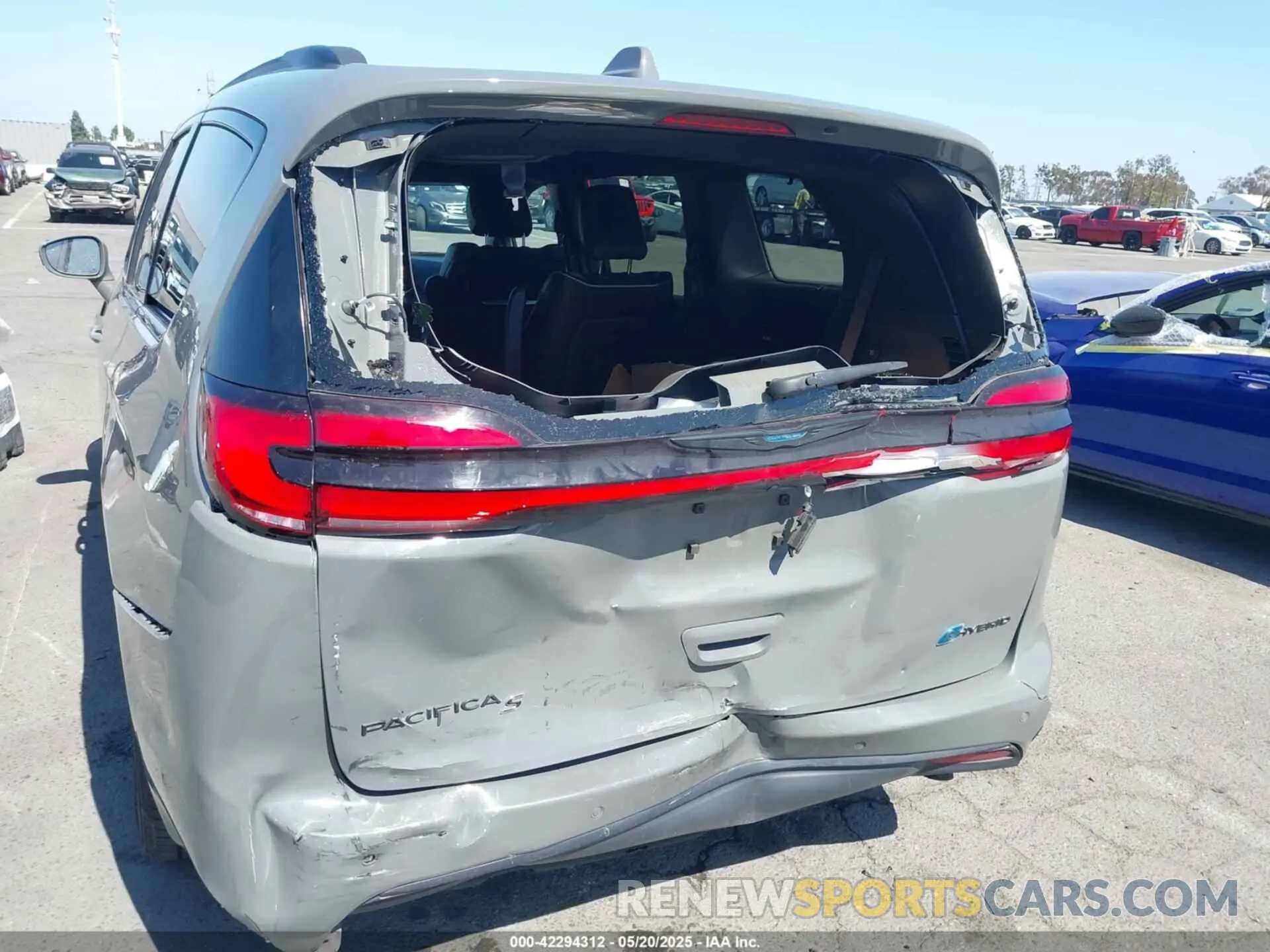 6 fotografías del automóvil dañado 2C4RC1S76MR544495 CHRYSLER PACIFICA HYBRID 2021