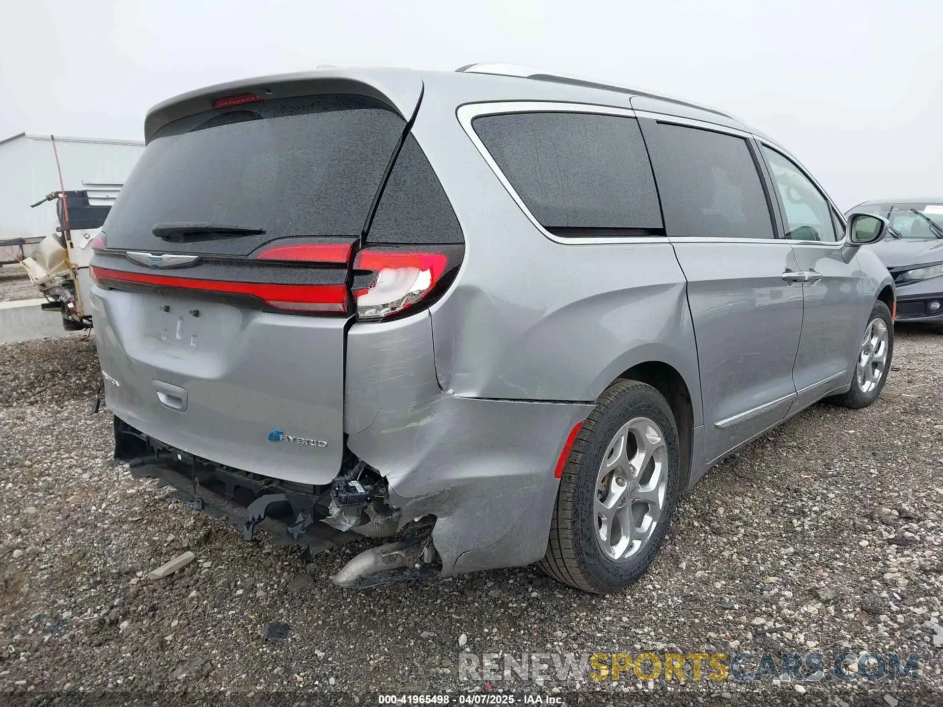 4 fotografías del automóvil dañado 2C4RC1S7XMR514240 CHRYSLER PACIFICA HYBRID 2021