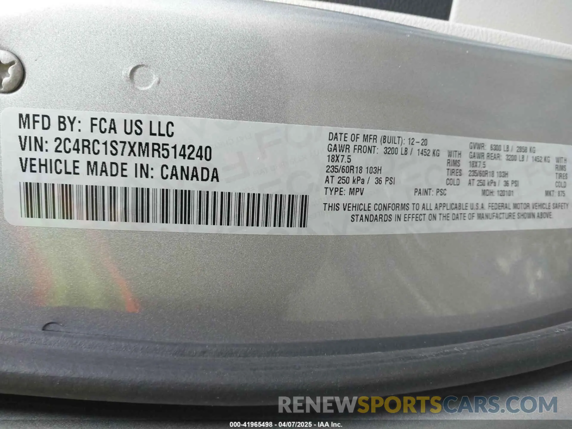 9 fotografías del automóvil dañado 2C4RC1S7XMR514240 CHRYSLER PACIFICA HYBRID 2021