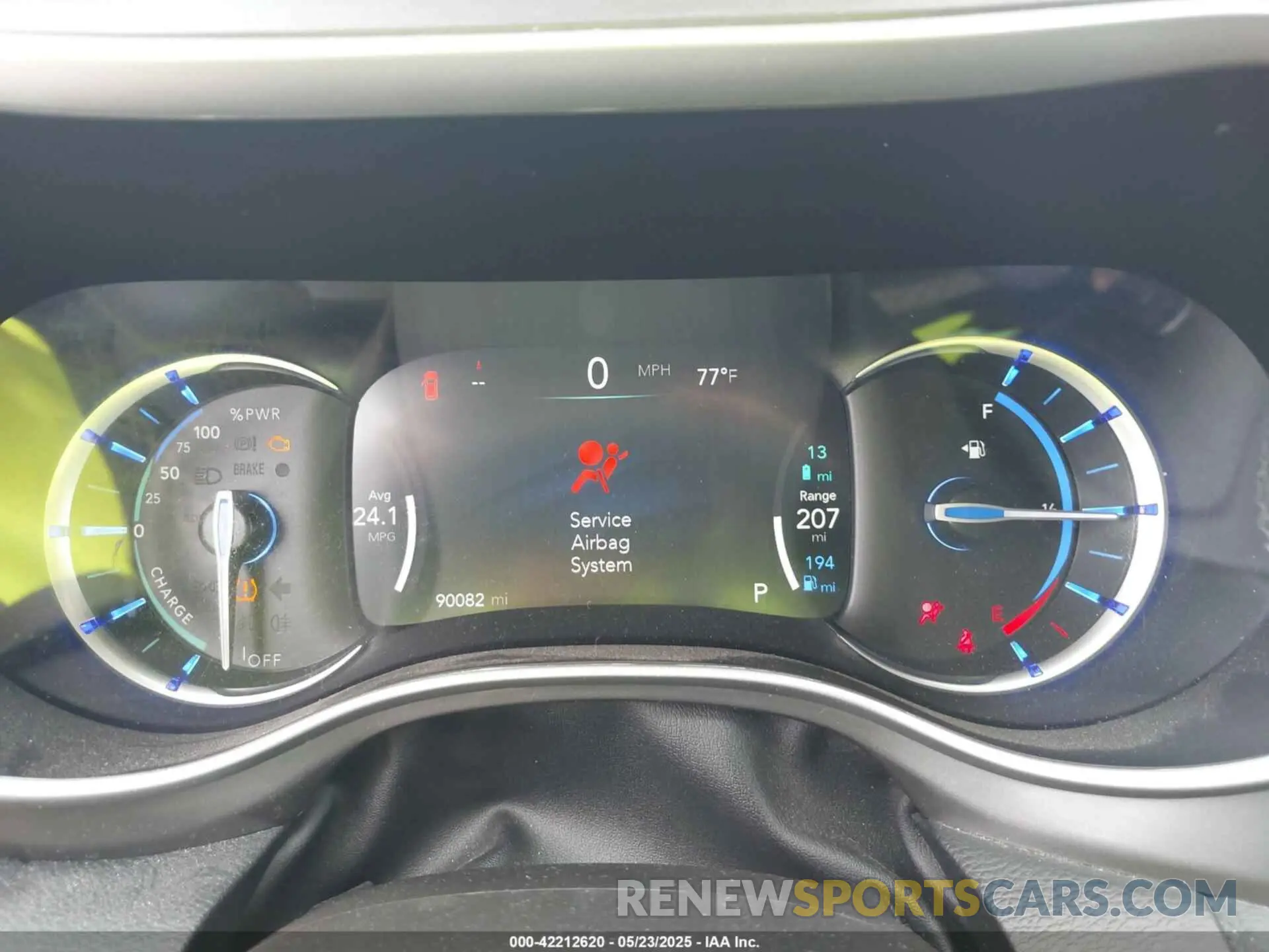 7 fotografías del automóvil dañado 2C4RC1L71NR164223 CHRYSLER PACIFICA HYBRID 2022