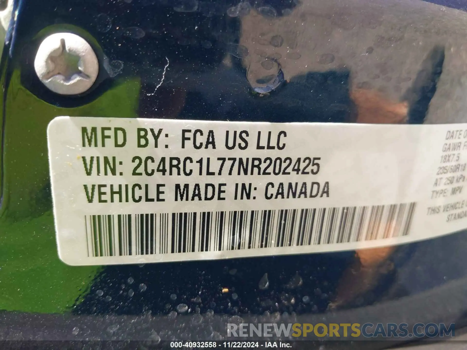 9 fotografías del automóvil dañado 2C4RC1L77NR202425 CHRYSLER PACIFICA HYBRID 2022