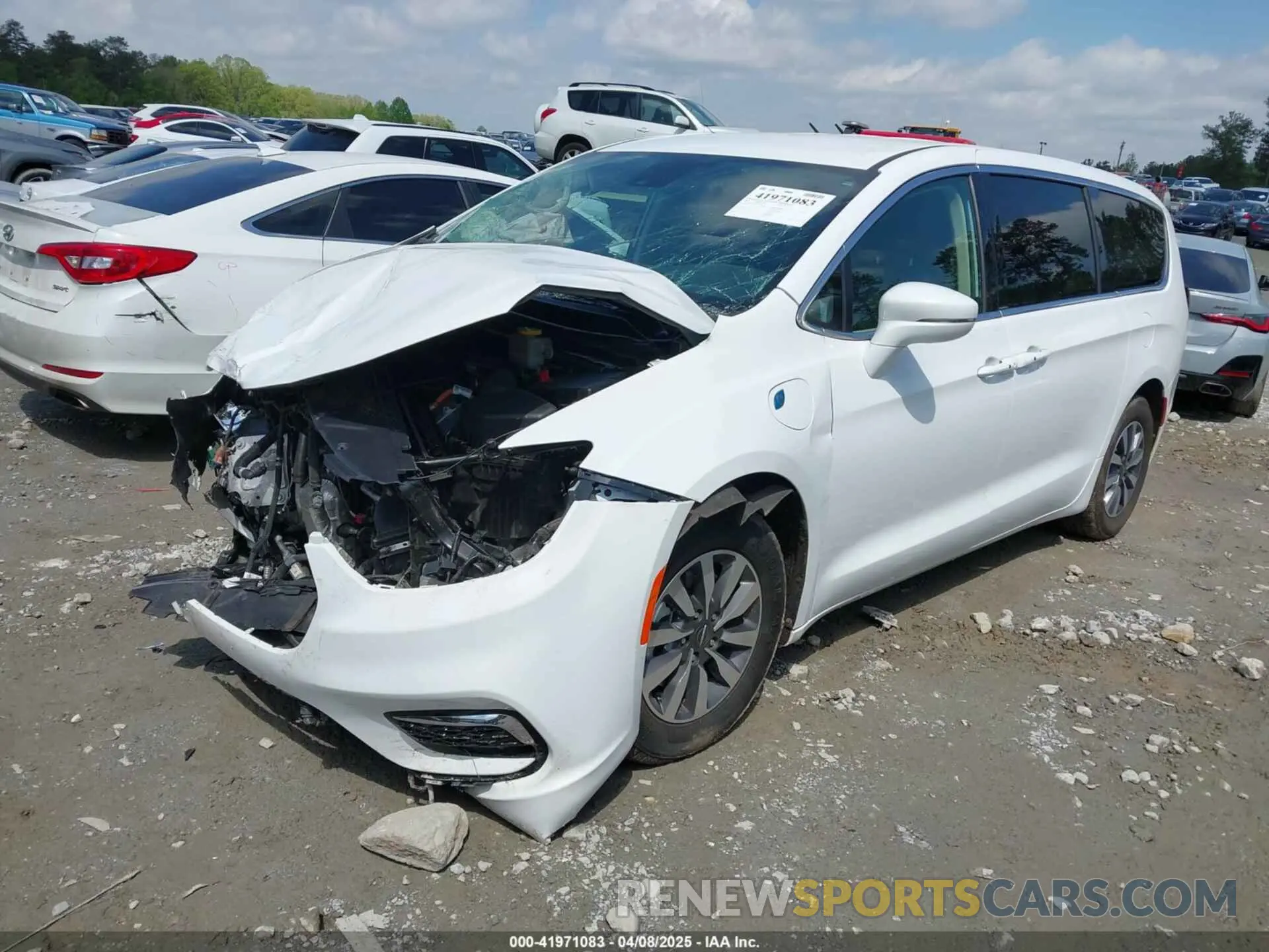 2 fotografías del automóvil dañado 2C4RC1L78NR129890 CHRYSLER PACIFICA HYBRID 2022