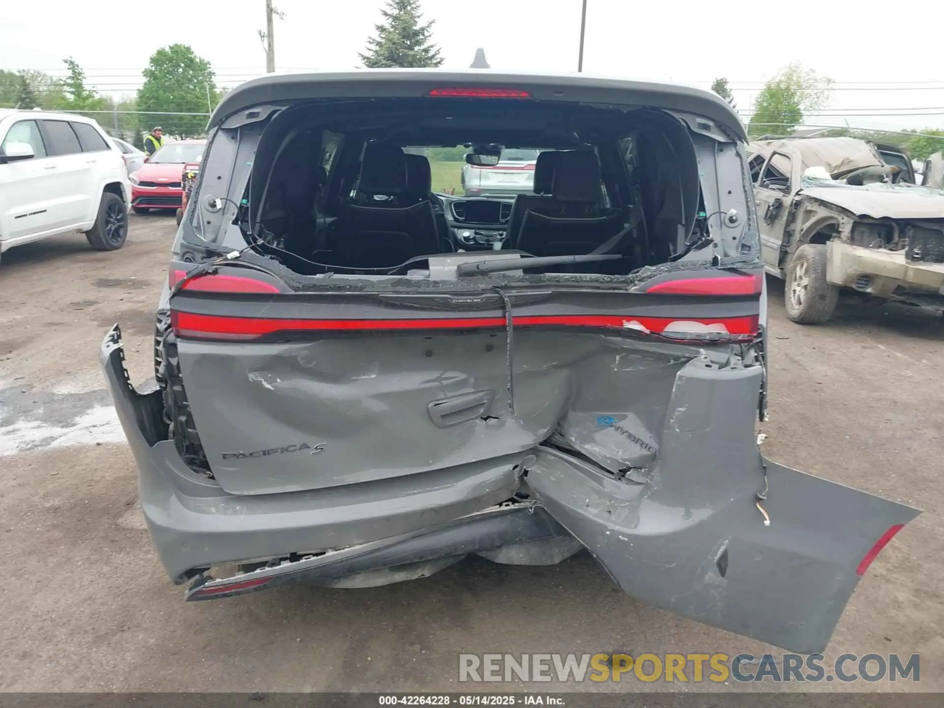6 fotografías del automóvil dañado 2C4RC1S74NR212475 CHRYSLER PACIFICA HYBRID 2022