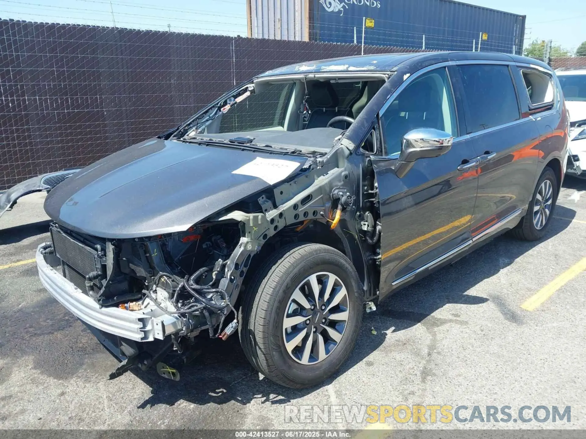 2 fotografías del automóvil dañado 2C4RC1S76NR135530 CHRYSLER PACIFICA HYBRID 2022