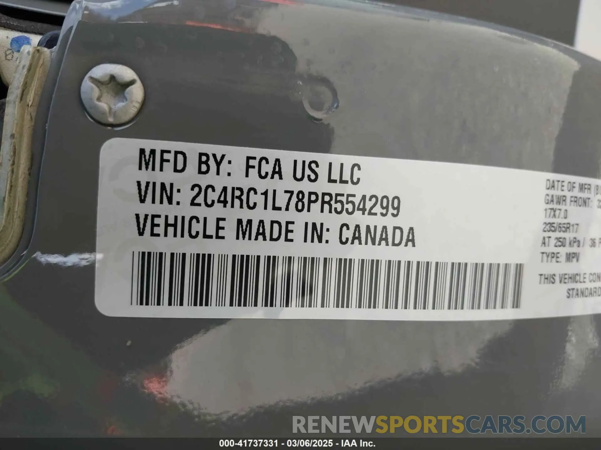 9 fotografías del automóvil dañado 2C4RC1L78PR554299 CHRYSLER PACIFICA HYBRID 2023