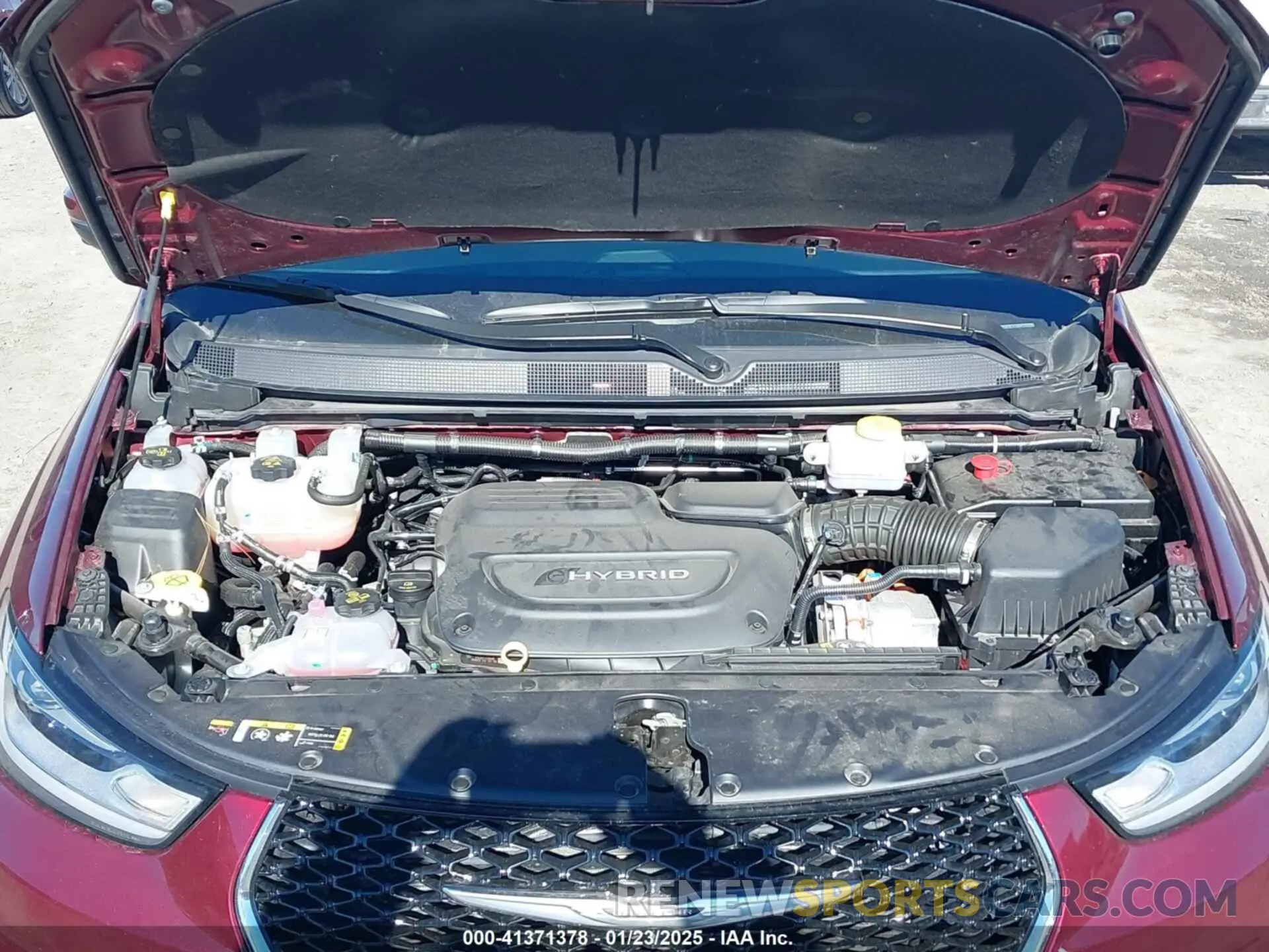 10 fotografías del automóvil dañado 2C4RC1L79PR500526 CHRYSLER PACIFICA HYBRID 2023
