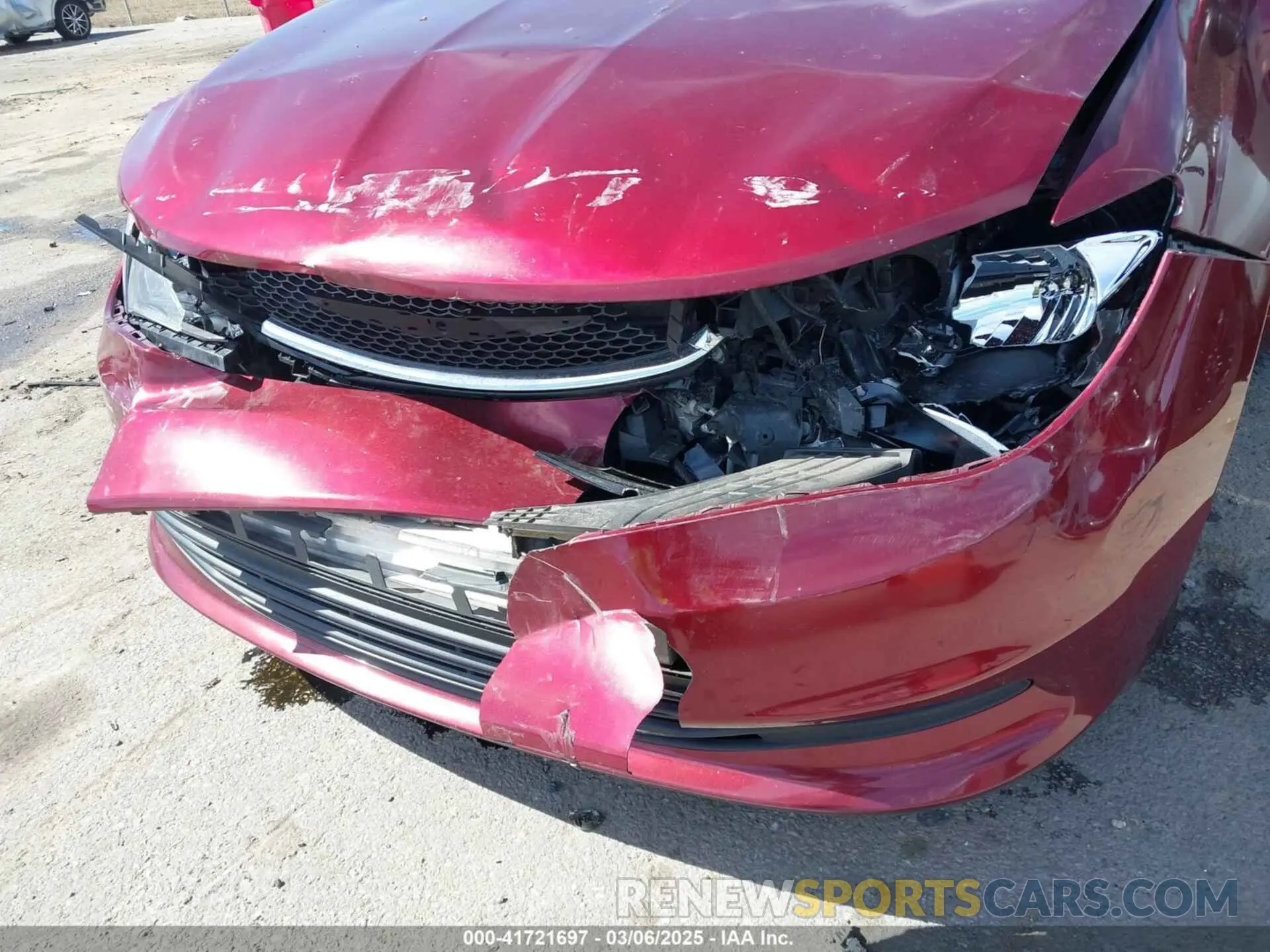 6 fotografías del automóvil dañado 2C4RC1DG3LR144552 CHRYSLER VOYAGER 2020