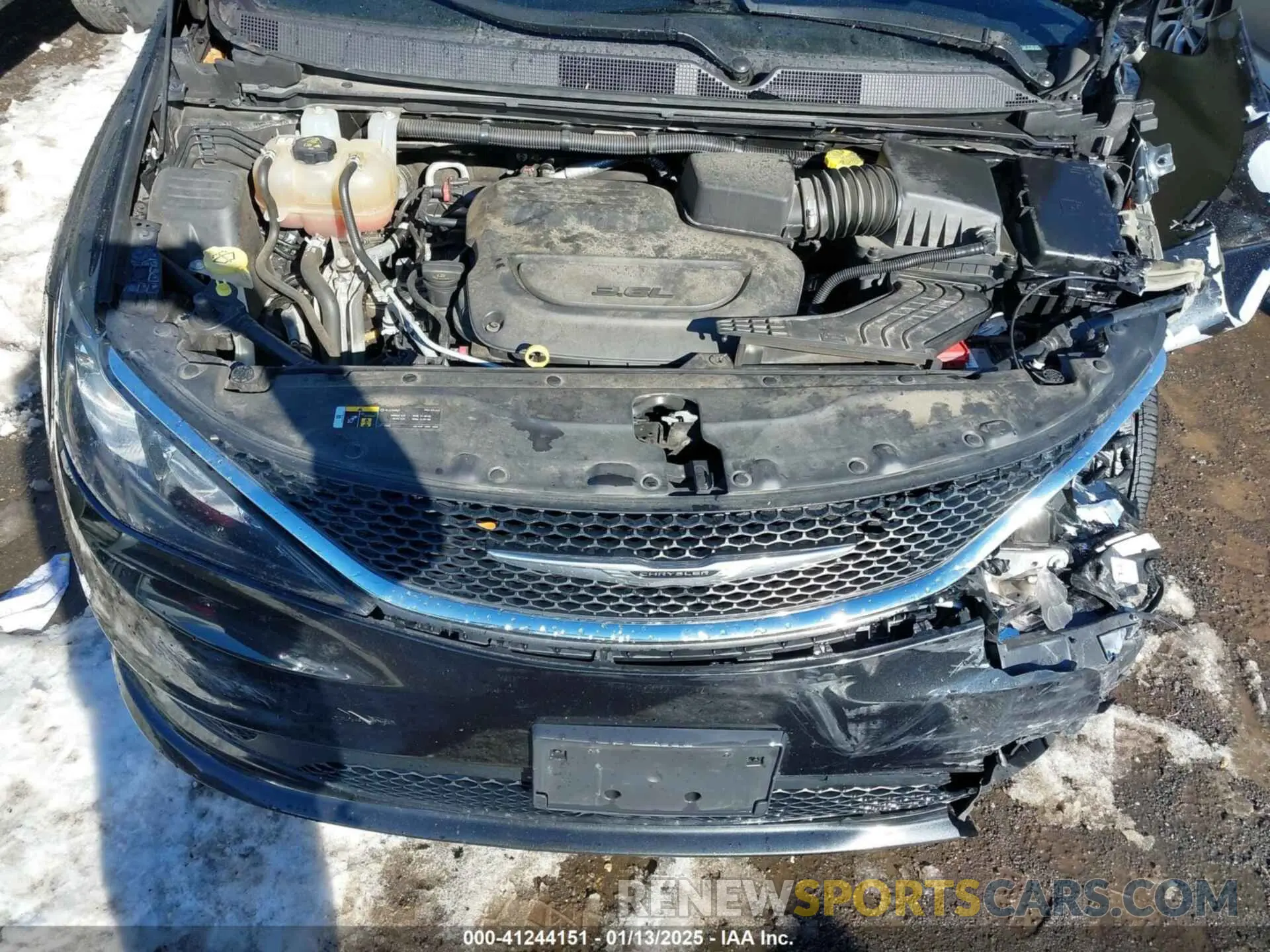 10 fotografías del automóvil dañado 2C4RC1DG0MR506659 CHRYSLER VOYAGER 2021