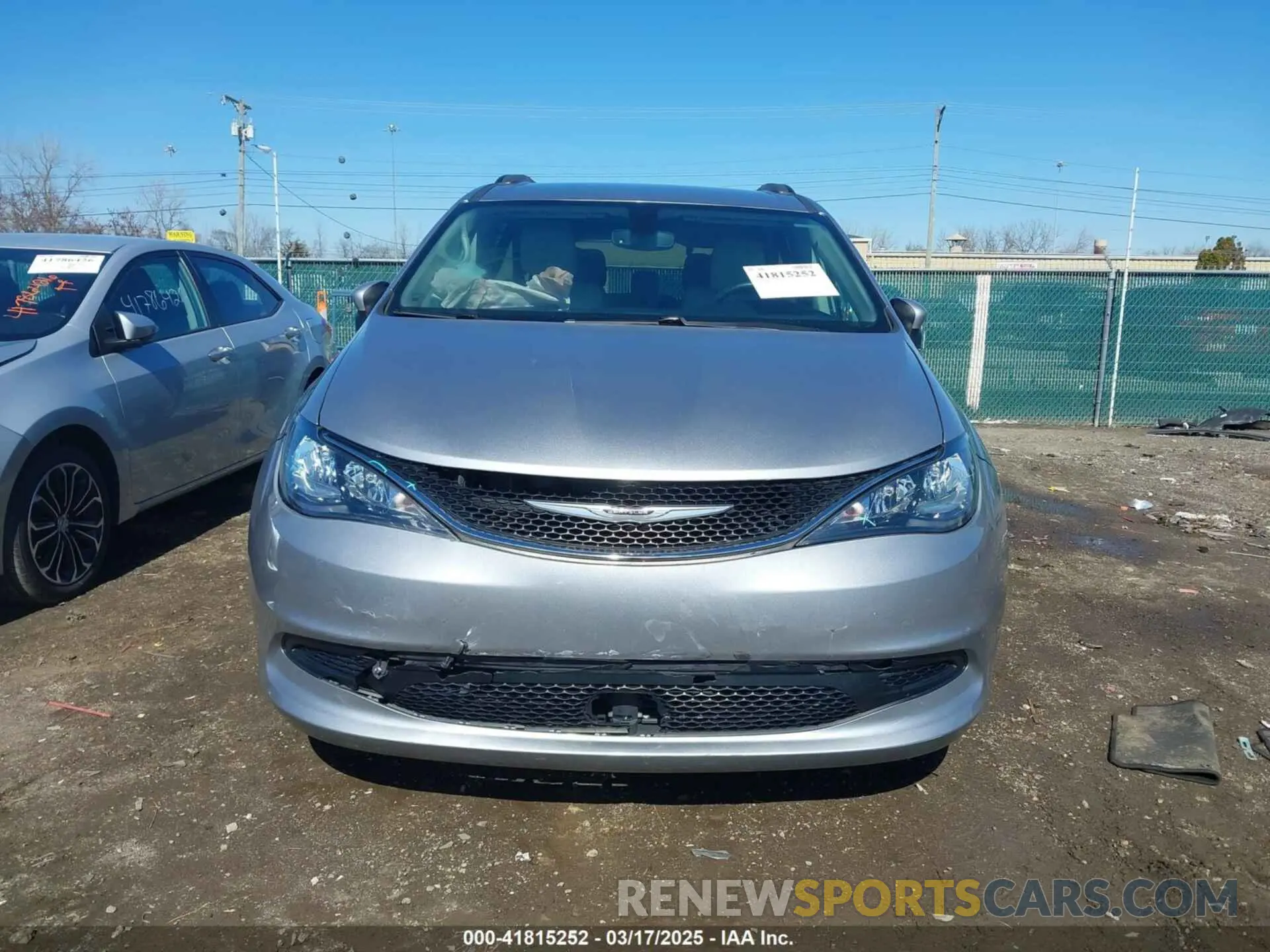6 fotografías del automóvil dañado 2C4RC1DG5MR538328 CHRYSLER VOYAGER 2021