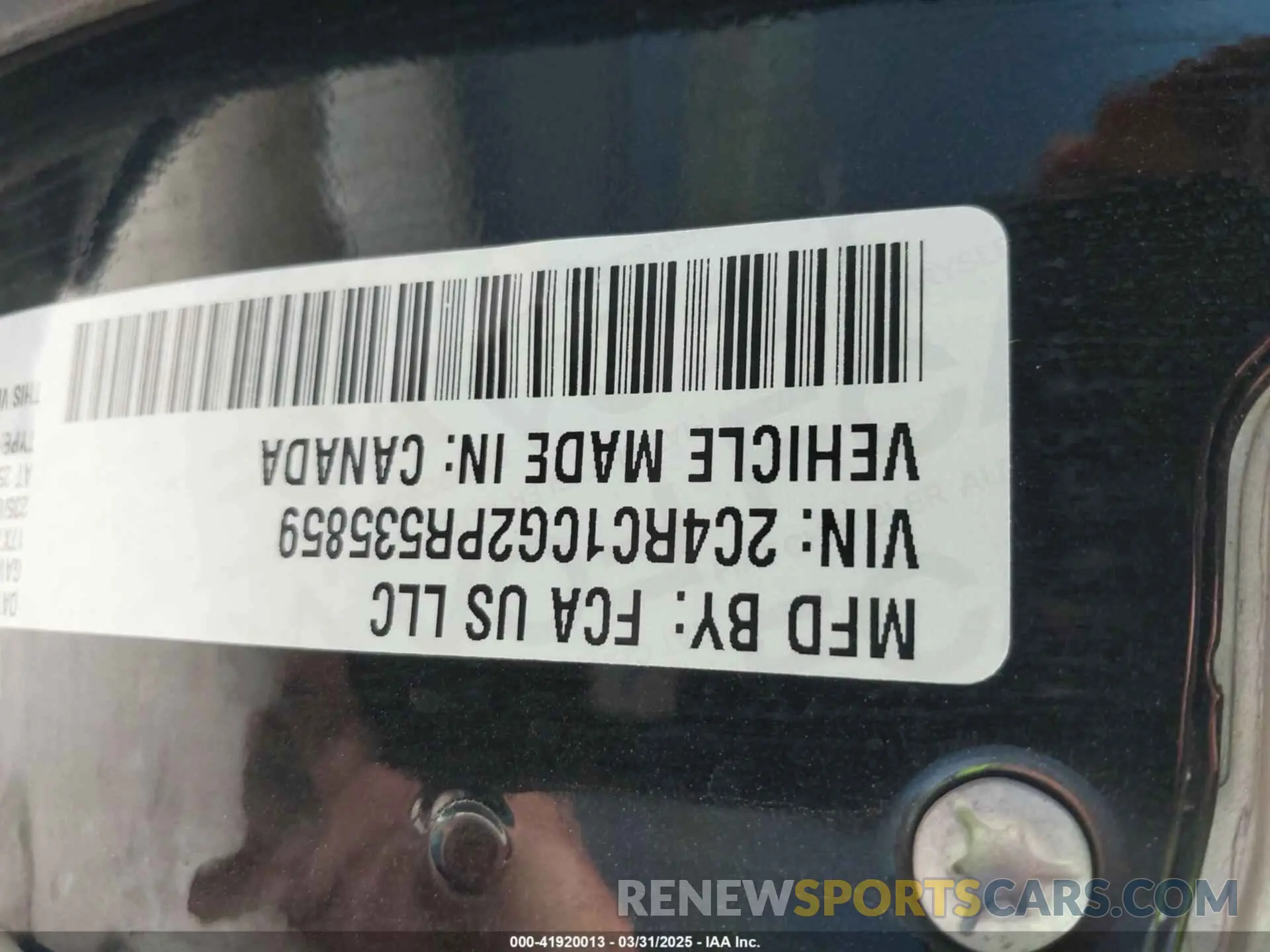 9 fotografías del automóvil dañado 2C4RC1CG2PR535859 CHRYSLER VOYAGER 2023