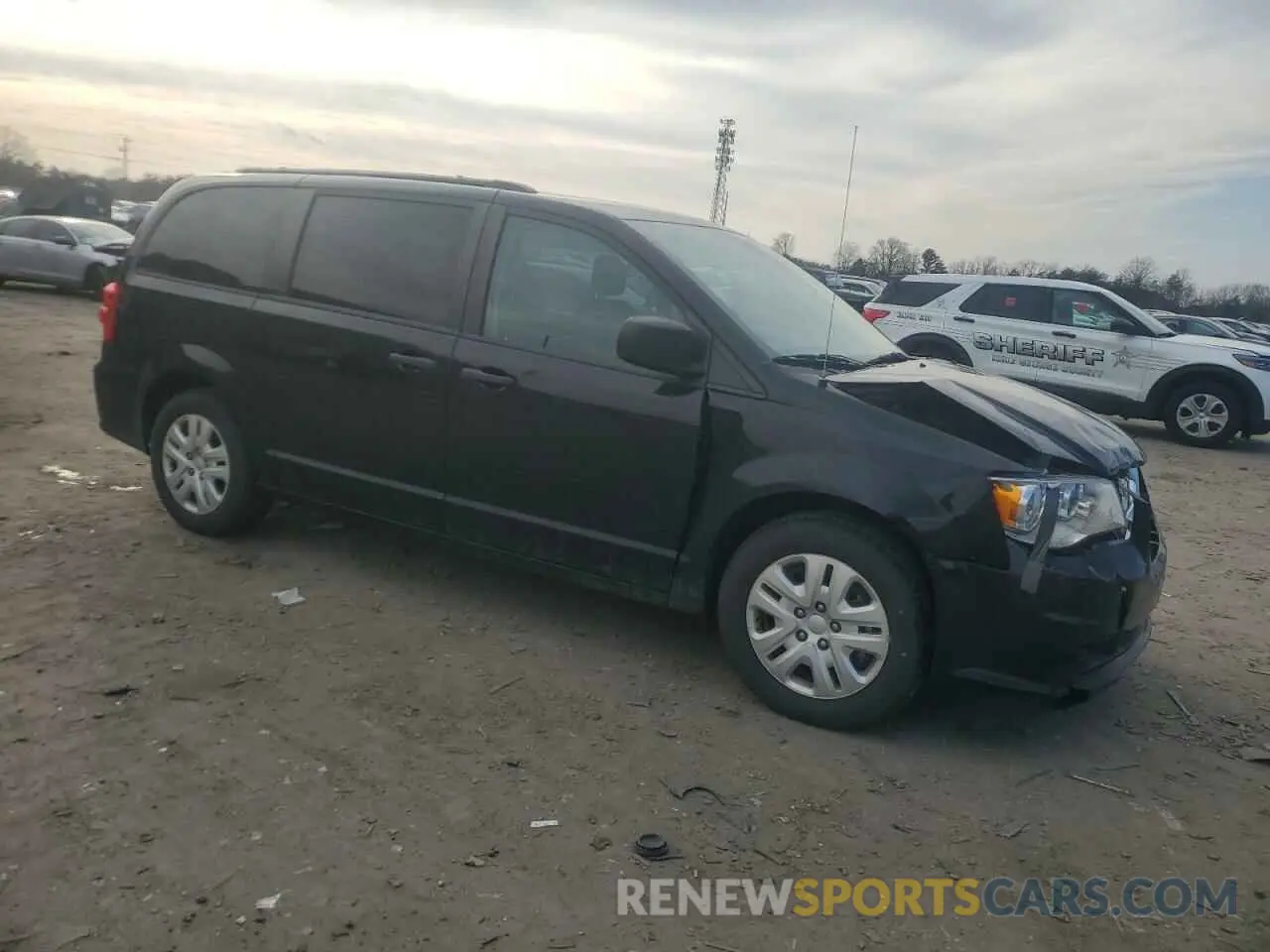 4 fotografías del automóvil dañado 2C4RDGBG0KR502353 DODGE CARAVAN 2019