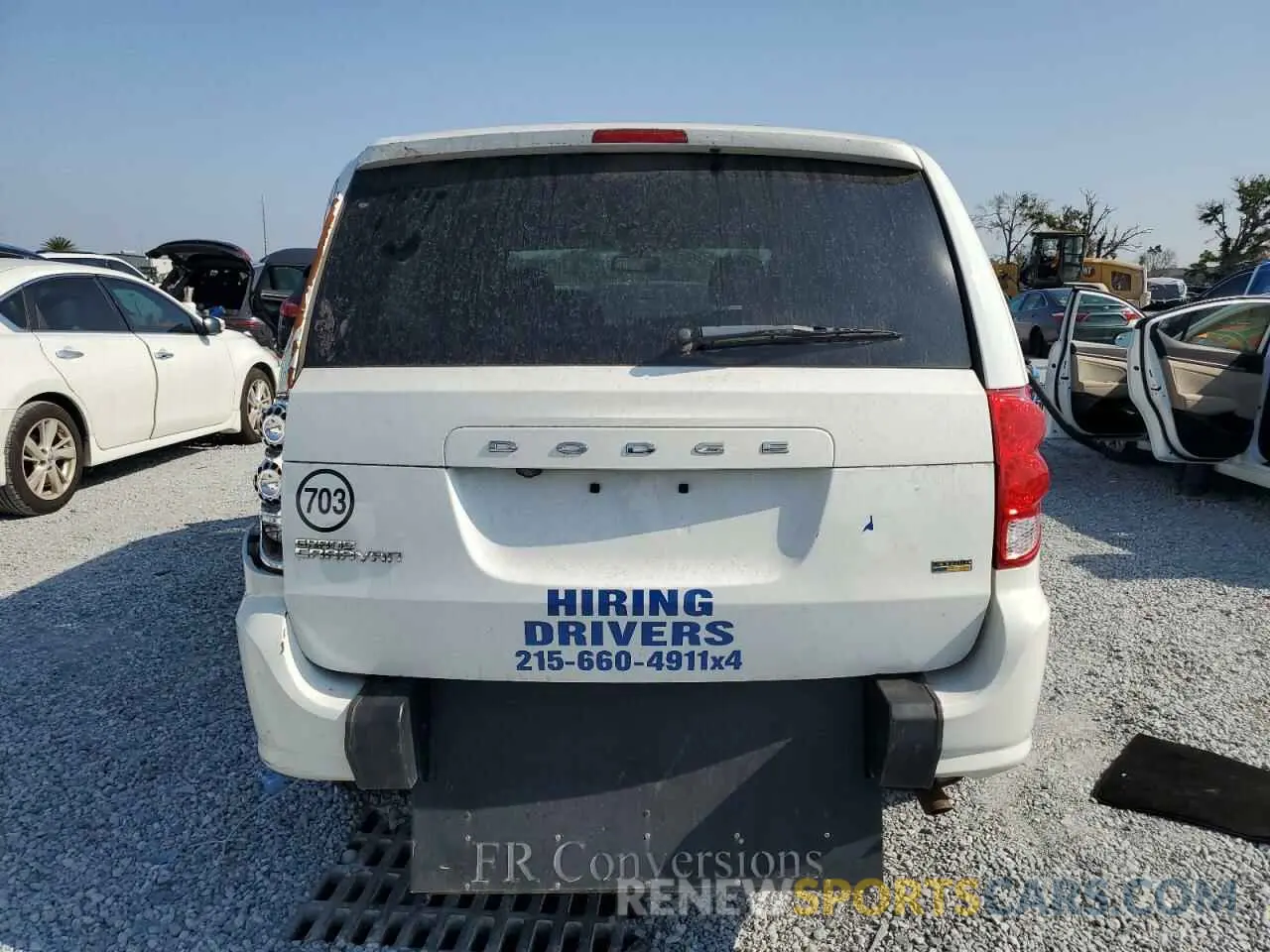 6 fotografías del automóvil dañado 2C4RDGBG0KR568174 DODGE CARAVAN 2019