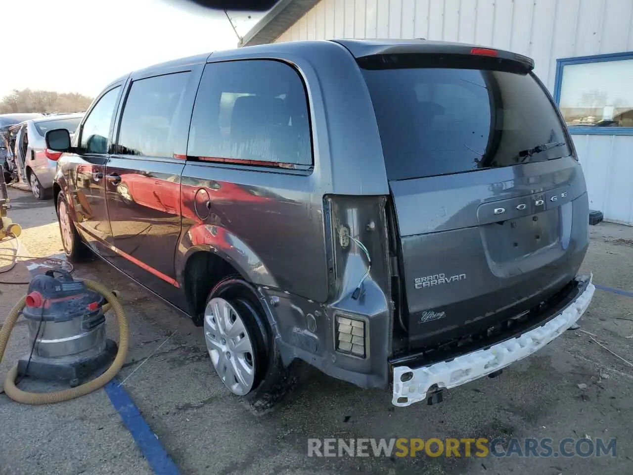 2 fotografías del automóvil dañado 2C4RDGBG0KR596430 DODGE CARAVAN 2019