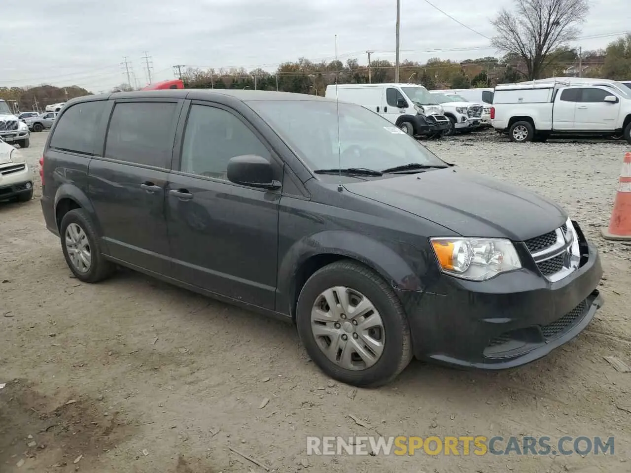 4 fotografías del automóvil dañado 2C4RDGBG0KR698648 DODGE CARAVAN 2019