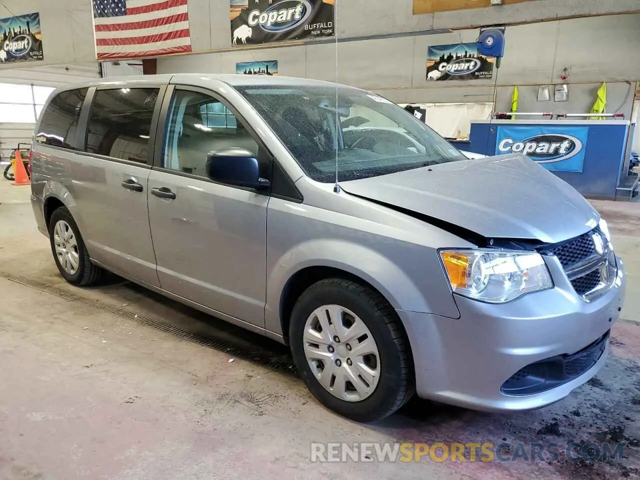 4 fotografías del automóvil dañado 2C4RDGBG0KR719787 DODGE CARAVAN 2019