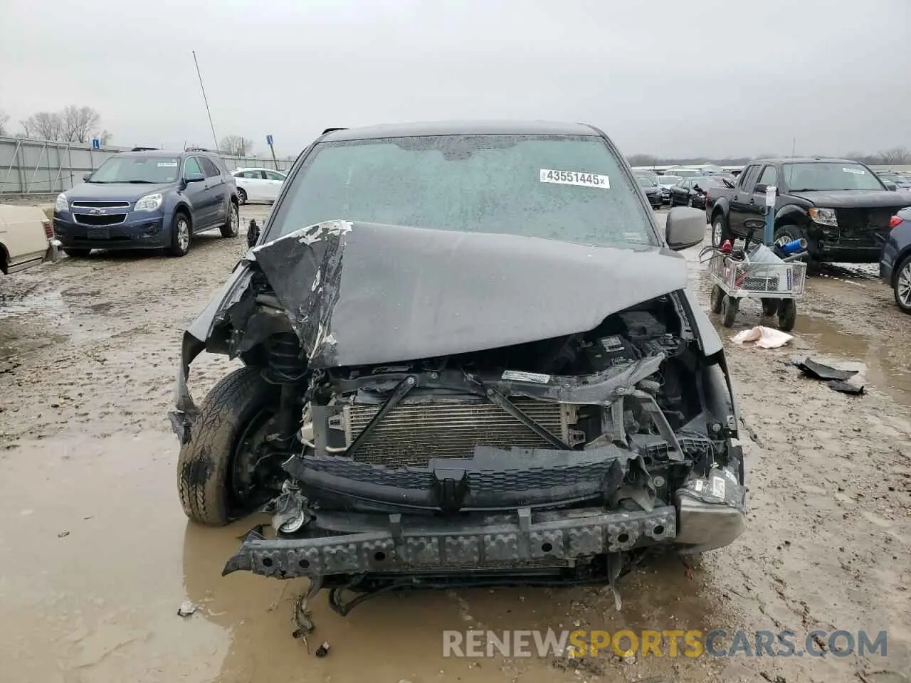 5 fotografías del automóvil dañado 2C4RDGBG2KR770370 DODGE CARAVAN 2019