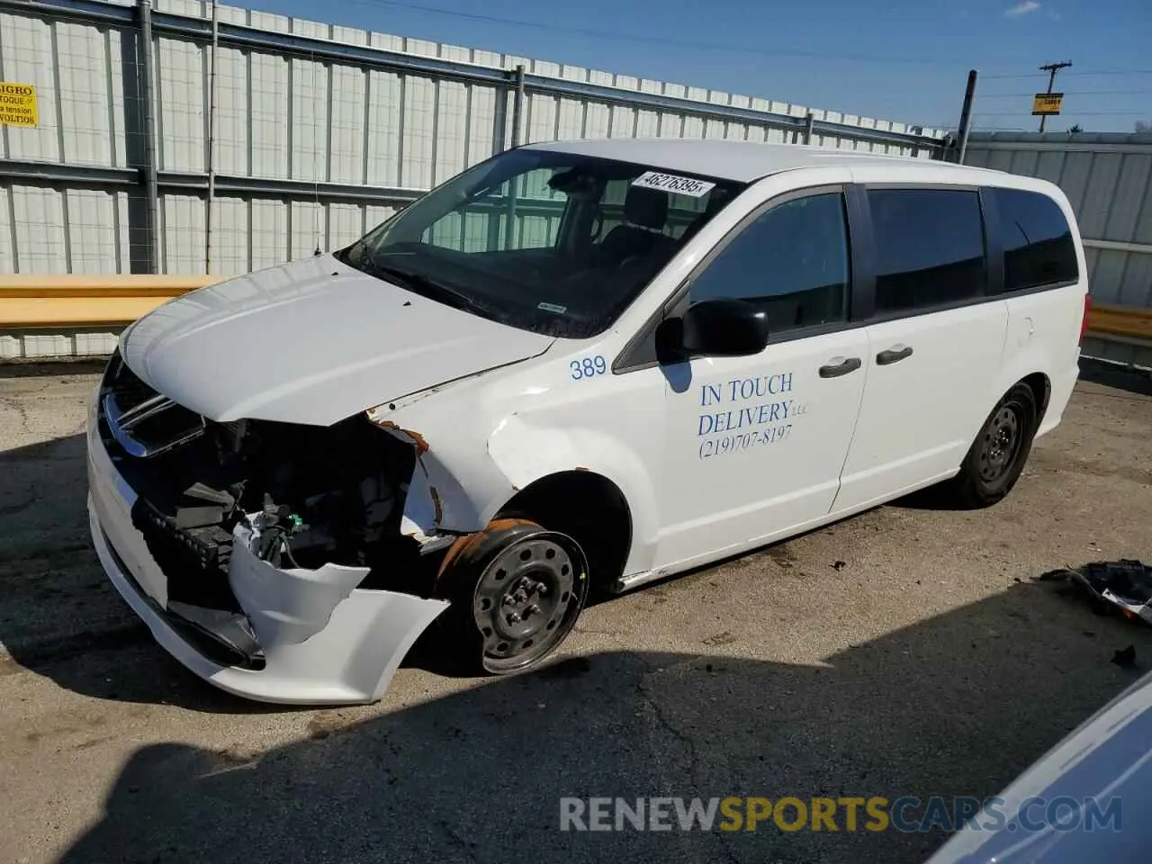 1 fotografías del automóvil dañado 2C4RDGBG2KR794670 DODGE CARAVAN 2019