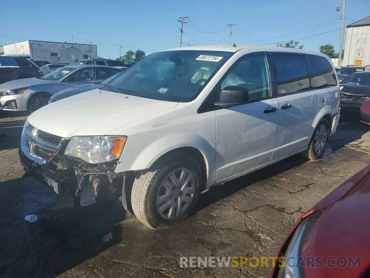 1 fotografías del automóvil dañado 2C4RDGBG3KR591805 DODGE CARAVAN 2019