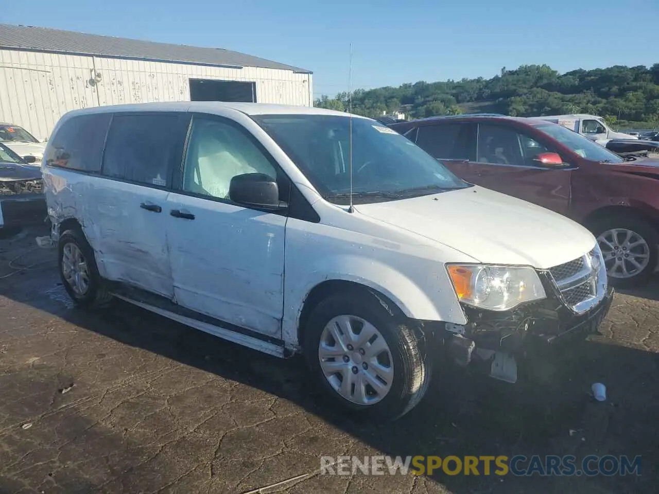 4 fotografías del automóvil dañado 2C4RDGBG3KR591805 DODGE CARAVAN 2019