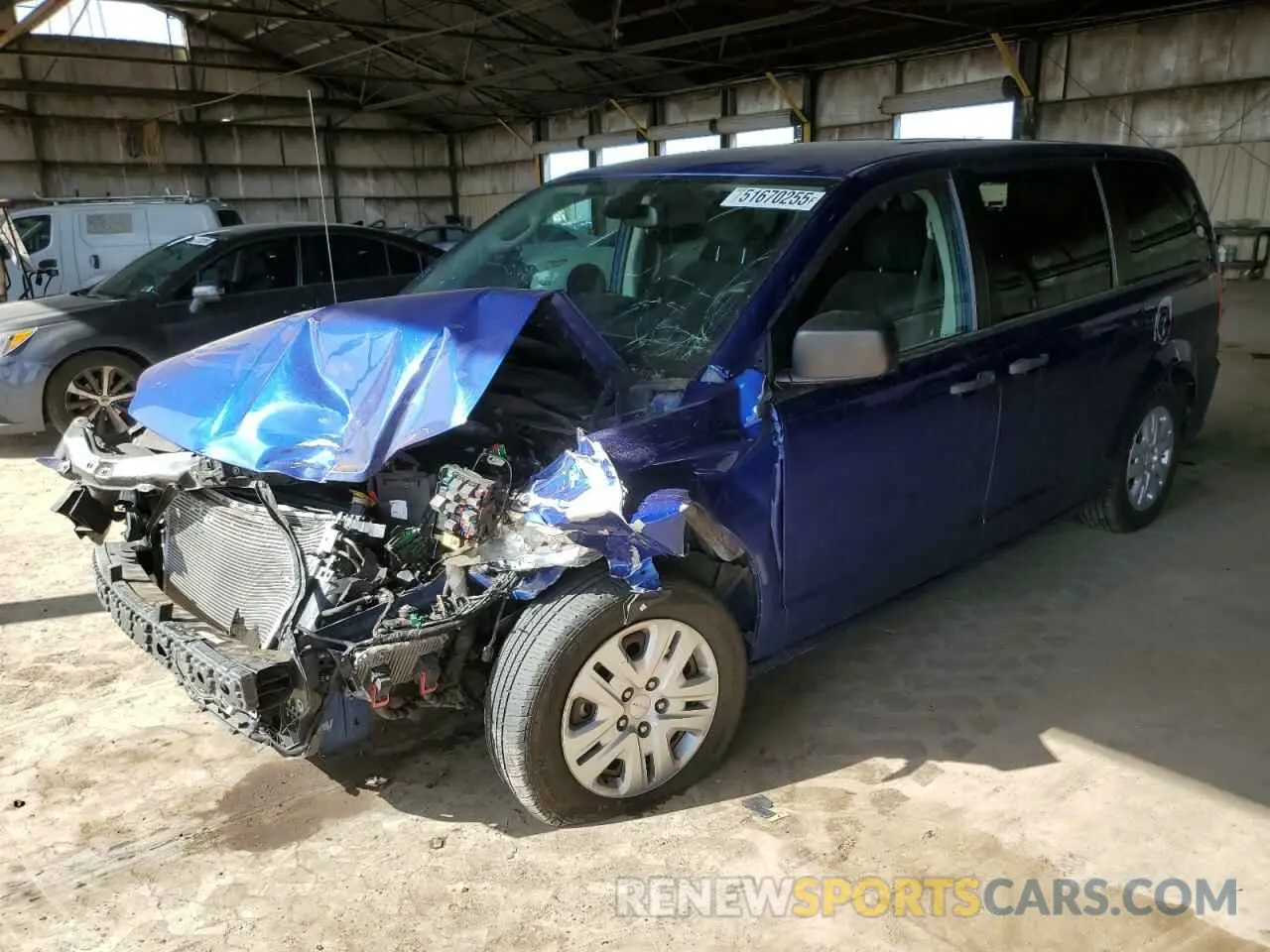 1 fotografías del automóvil dañado 2C4RDGBG3KR735031 DODGE CARAVAN 2019