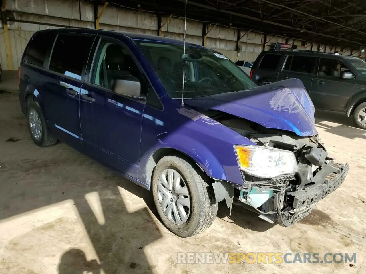 4 fotografías del automóvil dañado 2C4RDGBG3KR735031 DODGE CARAVAN 2019