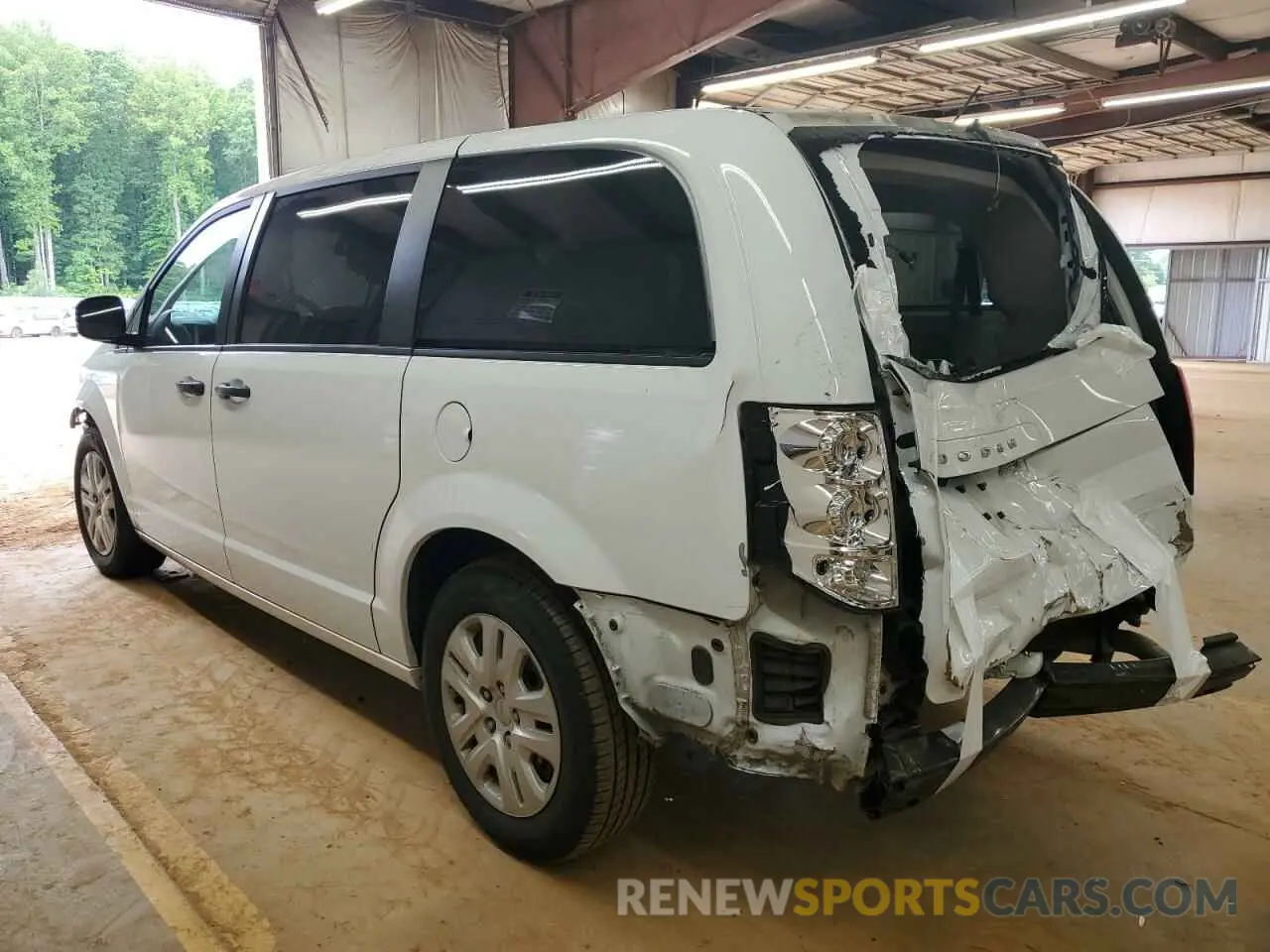 2 fotografías del automóvil dañado 2C4RDGBG4KR615612 DODGE CARAVAN 2019