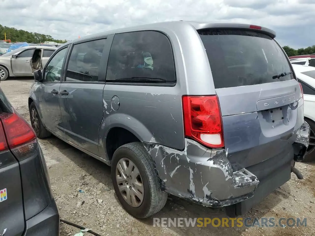 2 fotografías del automóvil dañado 2C4RDGBG5KR780391 DODGE CARAVAN 2019