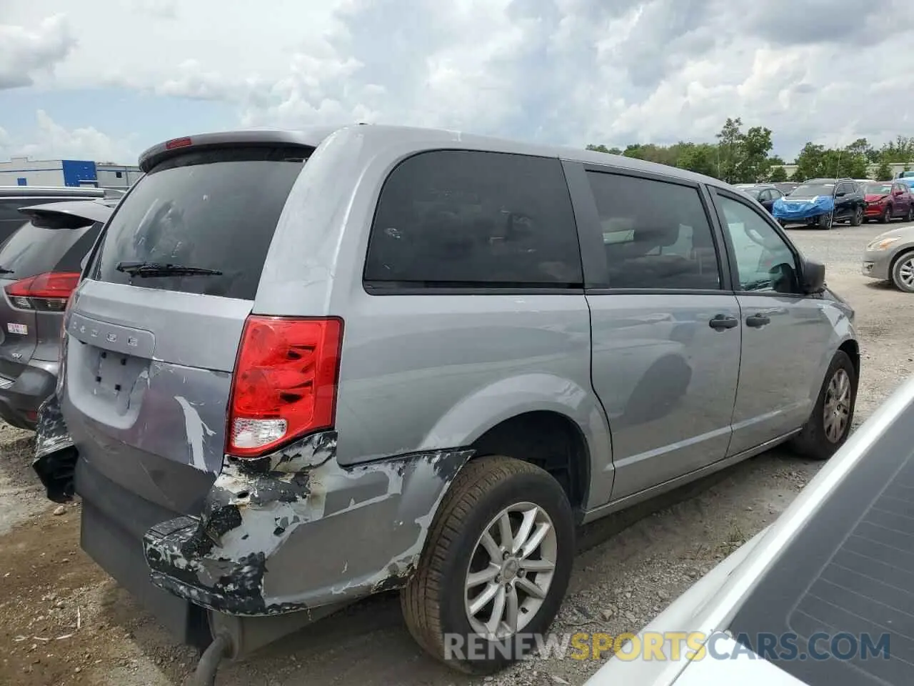 3 fotografías del automóvil dañado 2C4RDGBG5KR780391 DODGE CARAVAN 2019