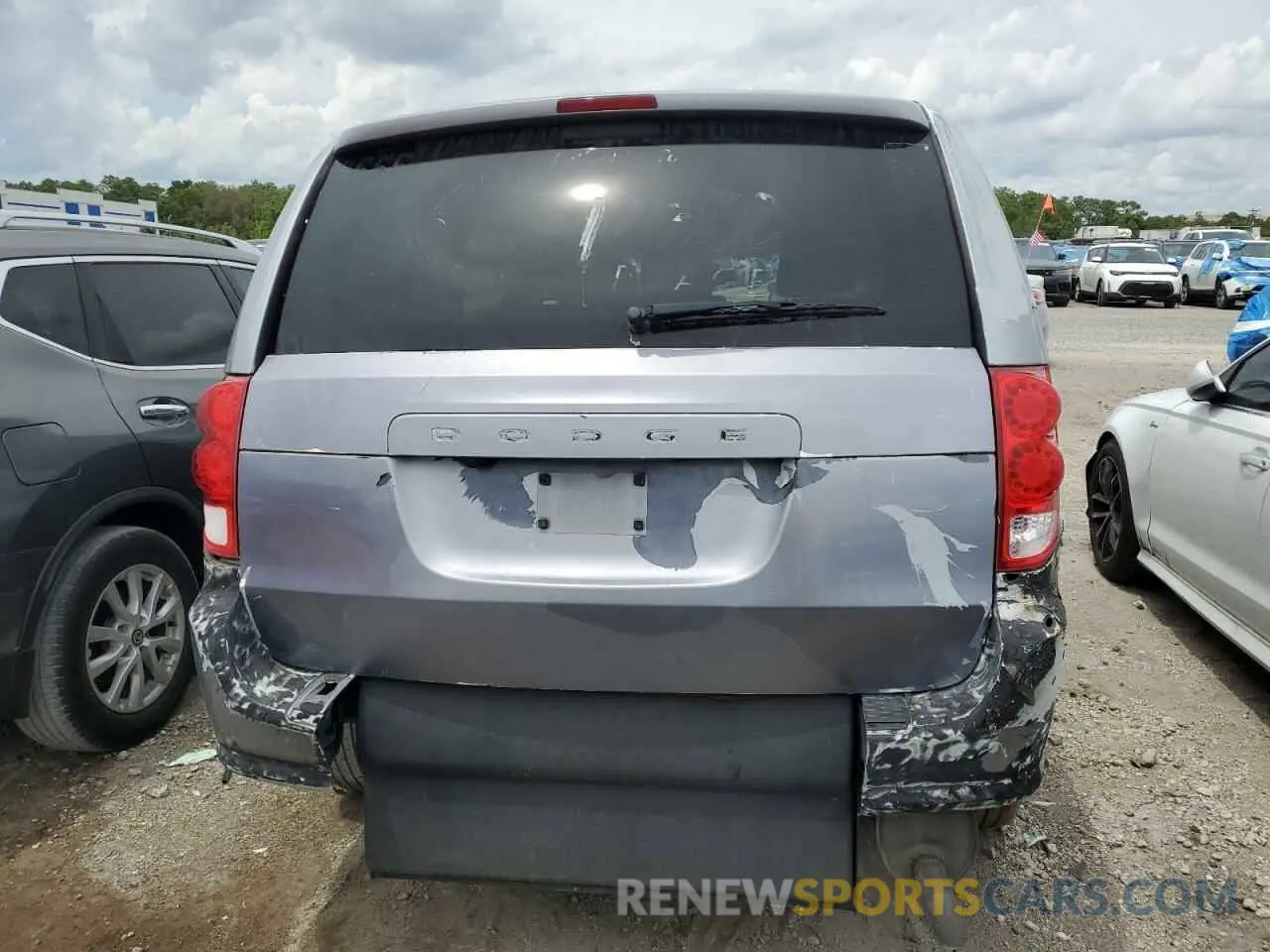 6 fotografías del automóvil dañado 2C4RDGBG5KR780391 DODGE CARAVAN 2019