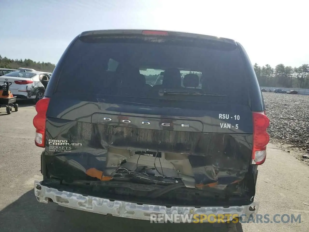 6 fotografías del automóvil dañado 2C4RDGBG5KR797207 DODGE CARAVAN 2019