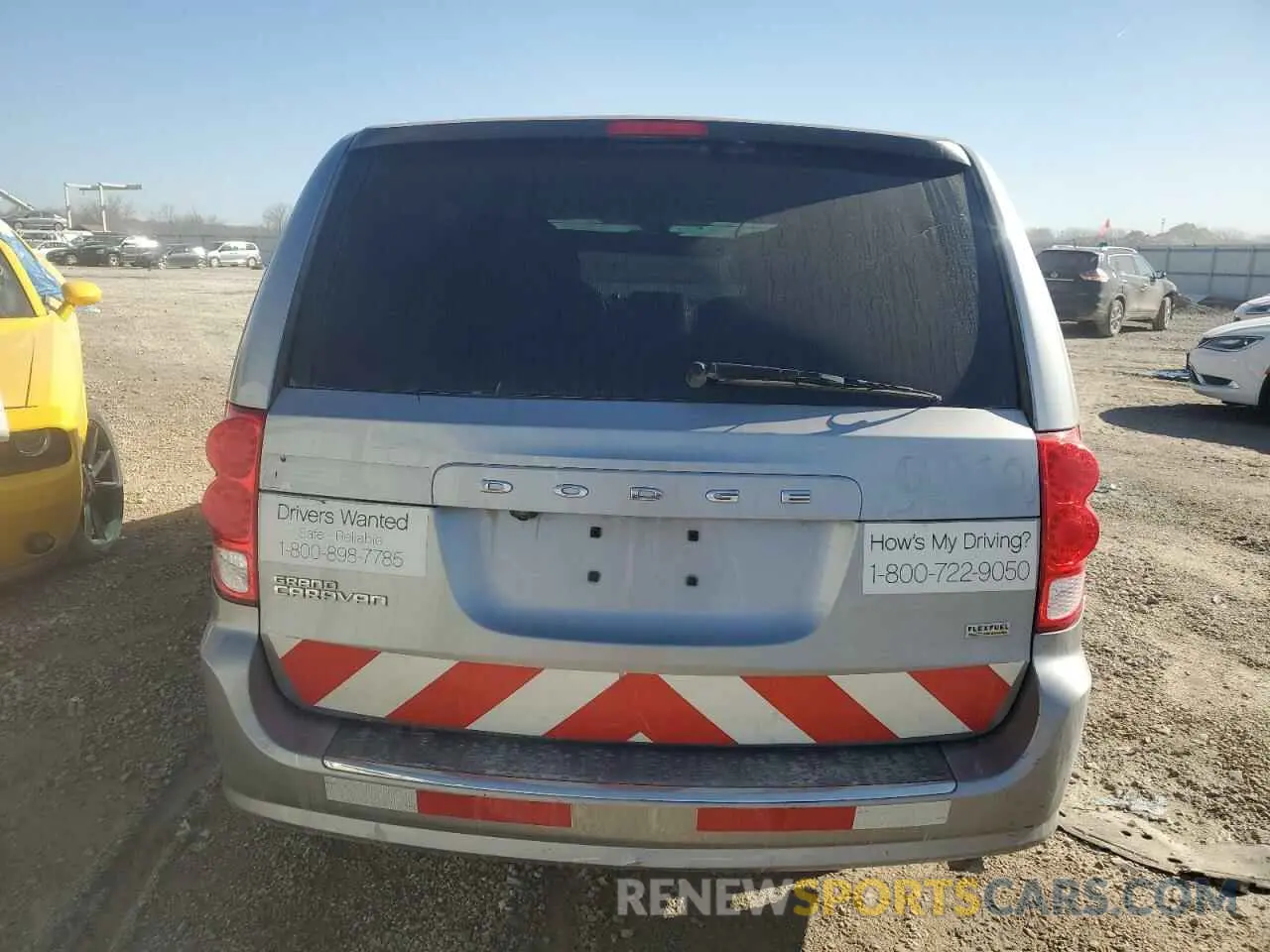 6 fotografías del automóvil dañado 2C4RDGBG5KR798681 DODGE CARAVAN 2019
