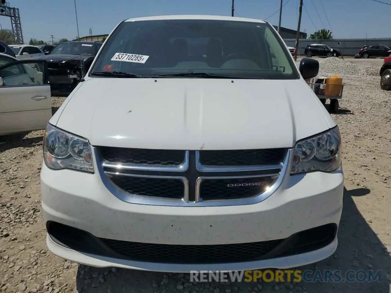 5 fotografías del automóvil dañado 2C4RDGBG6KR527953 DODGE CARAVAN 2019