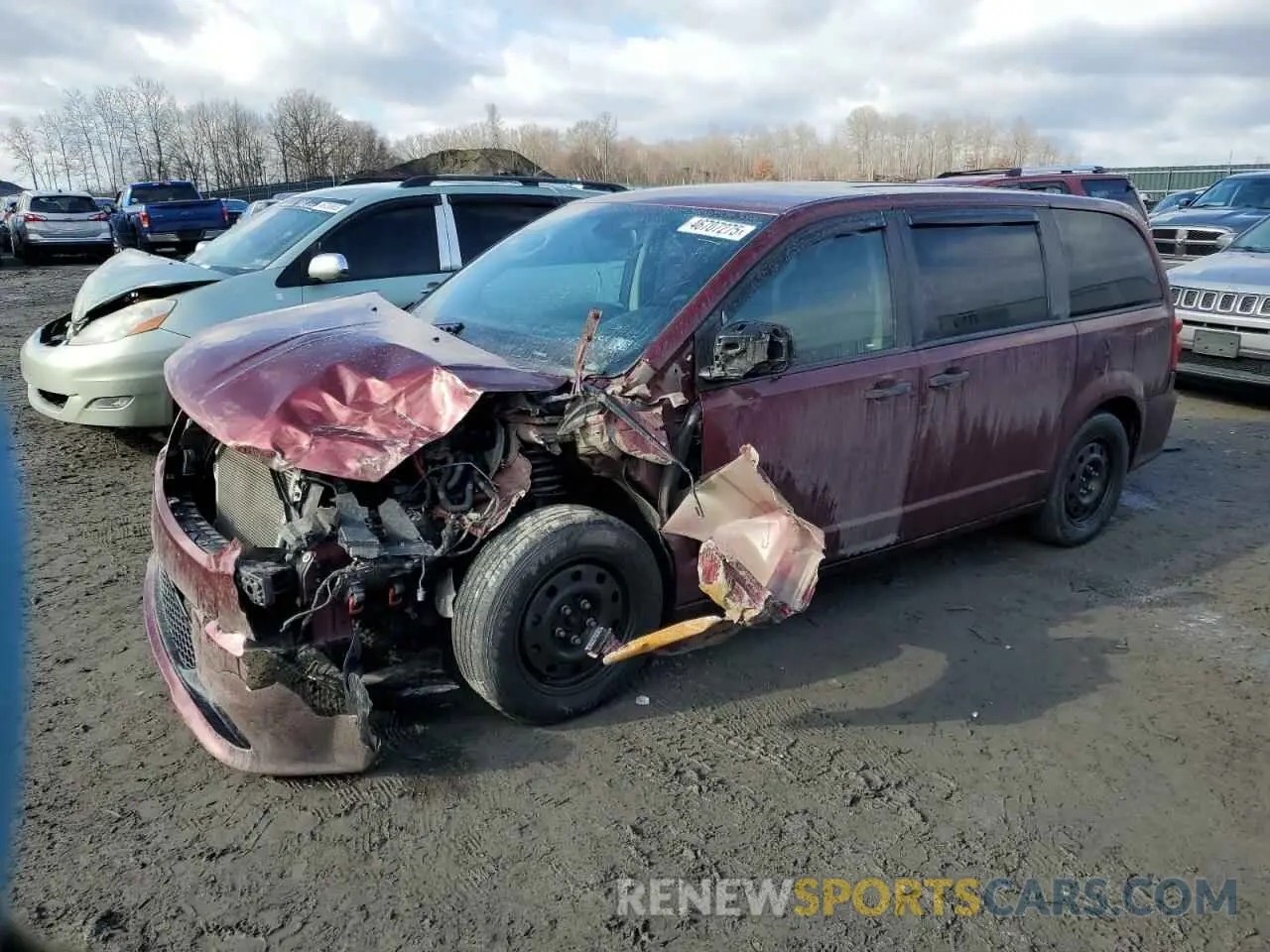 1 fotografías del automóvil dañado 2C4RDGBG6KR624439 DODGE CARAVAN 2019