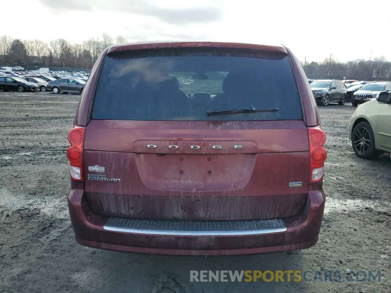 6 fotografías del automóvil dañado 2C4RDGBG6KR624439 DODGE CARAVAN 2019