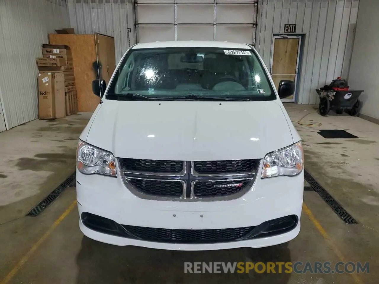 5 fotografías del automóvil dañado 2C4RDGBG6KR729000 DODGE CARAVAN 2019