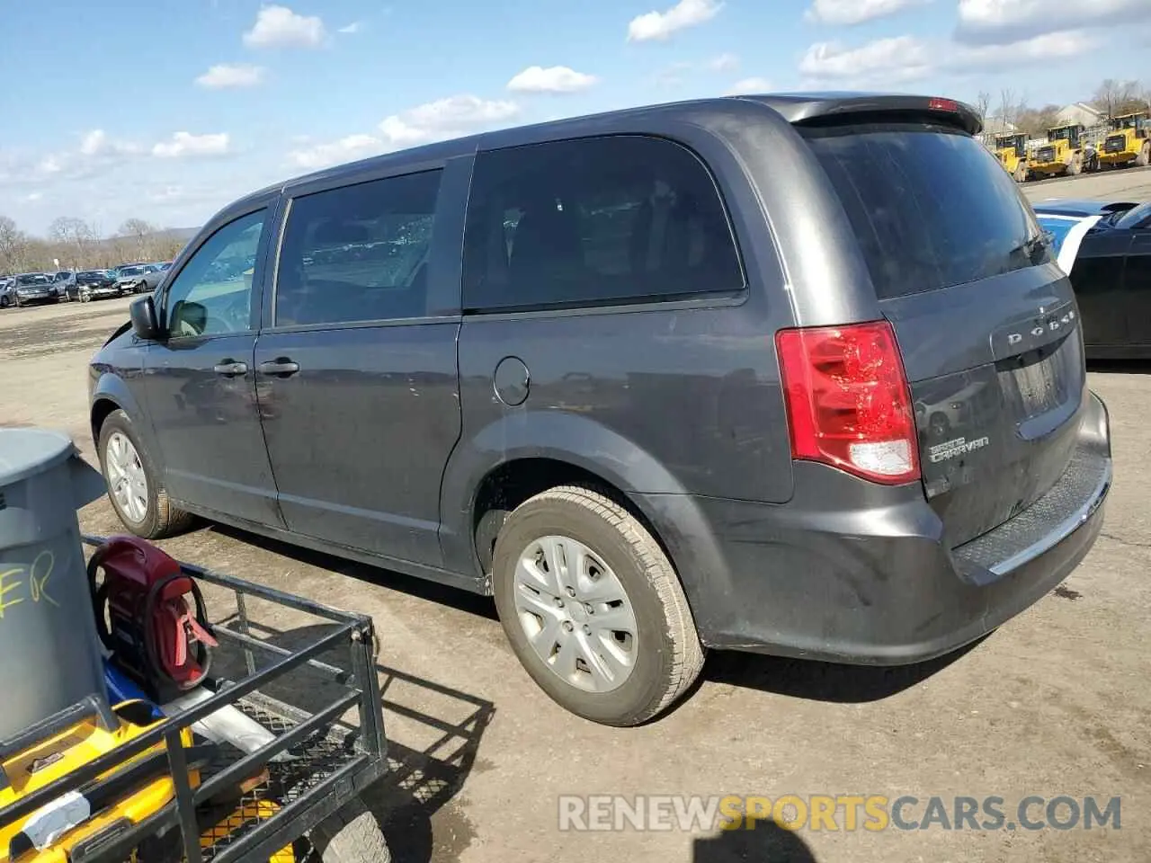 2 fotografías del automóvil dañado 2C4RDGBG6KR766659 DODGE CARAVAN 2019