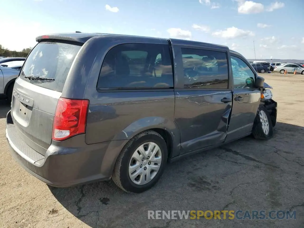 3 fotografías del automóvil dañado 2C4RDGBG6KR766659 DODGE CARAVAN 2019