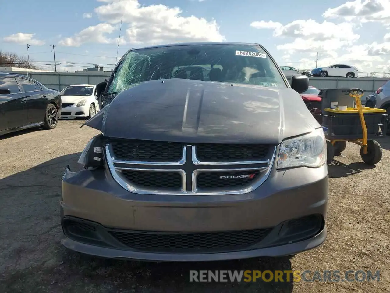 5 fotografías del automóvil dañado 2C4RDGBG6KR766659 DODGE CARAVAN 2019