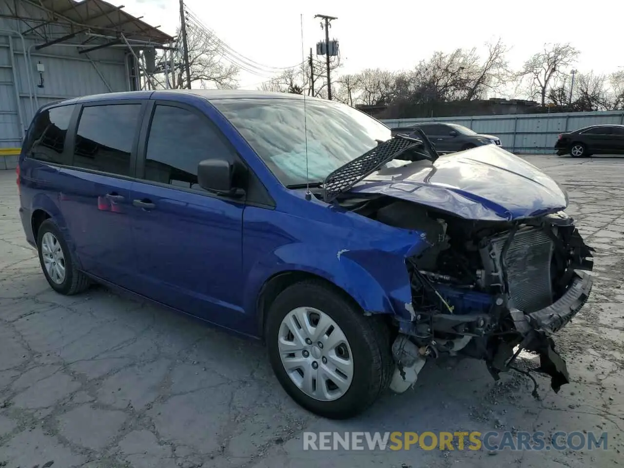 4 fotografías del automóvil dañado 2C4RDGBG7KR501992 DODGE CARAVAN 2019