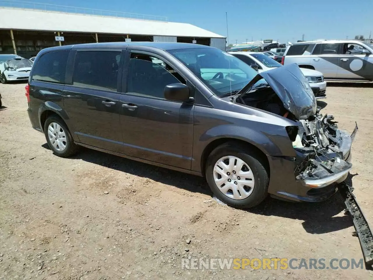 4 fotografías del automóvil dañado 2C4RDGBG7KR624515 DODGE CARAVAN 2019