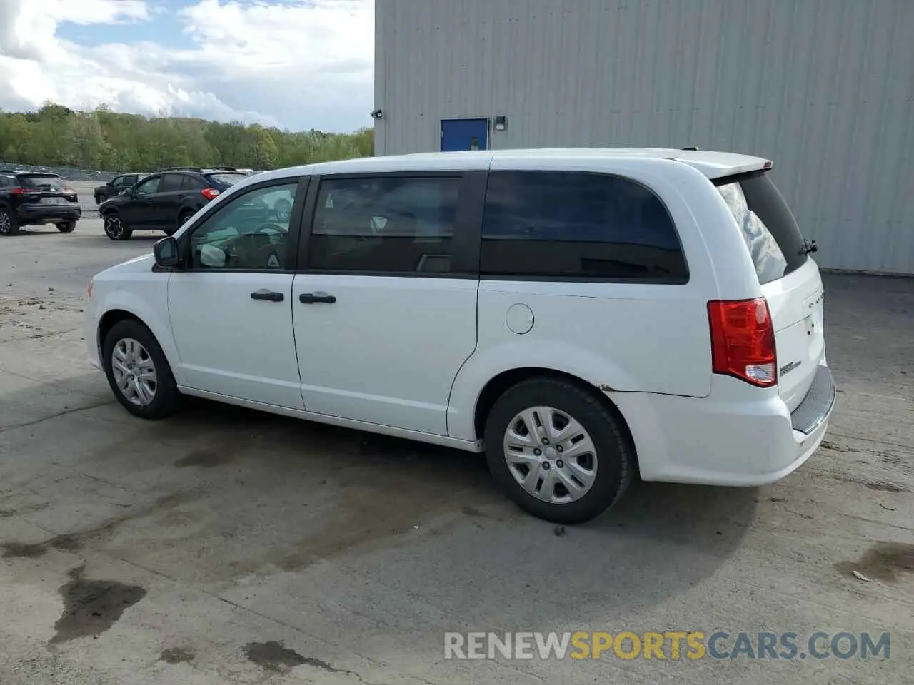 2 fotografías del automóvil dañado 2C4RDGBG8KR602605 DODGE CARAVAN 2019