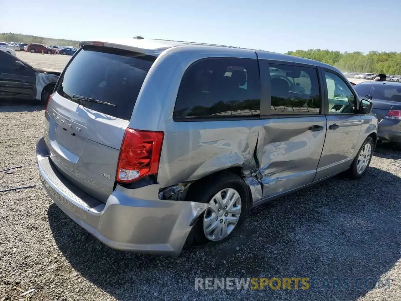 3 fotografías del automóvil dañado 2C4RDGBG8KR641551 DODGE CARAVAN 2019