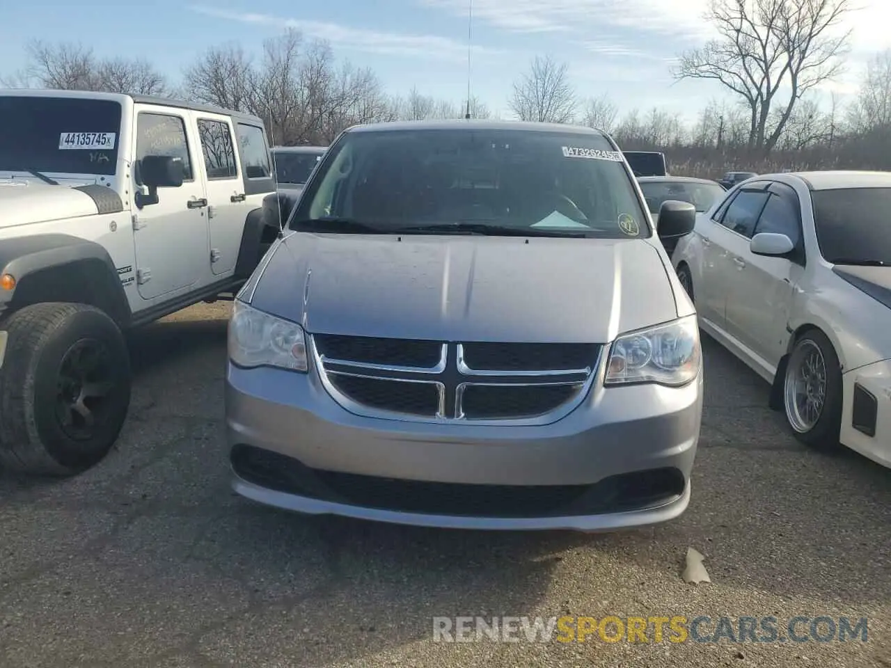 5 fotografías del automóvil dañado 2C4RDGBG8KR654591 DODGE CARAVAN 2019
