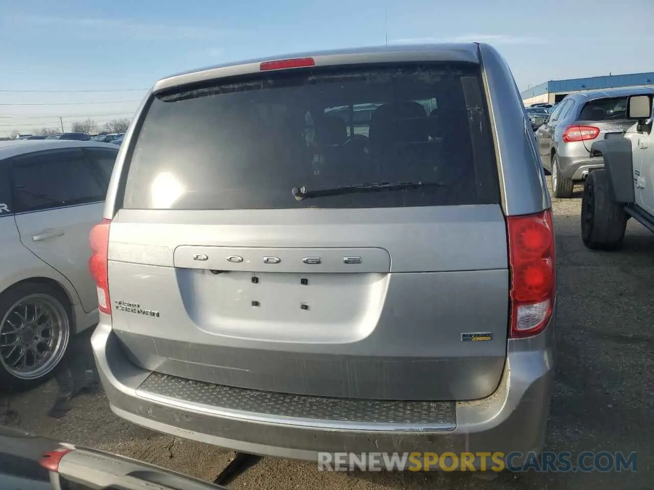 6 fotografías del automóvil dañado 2C4RDGBG8KR654591 DODGE CARAVAN 2019