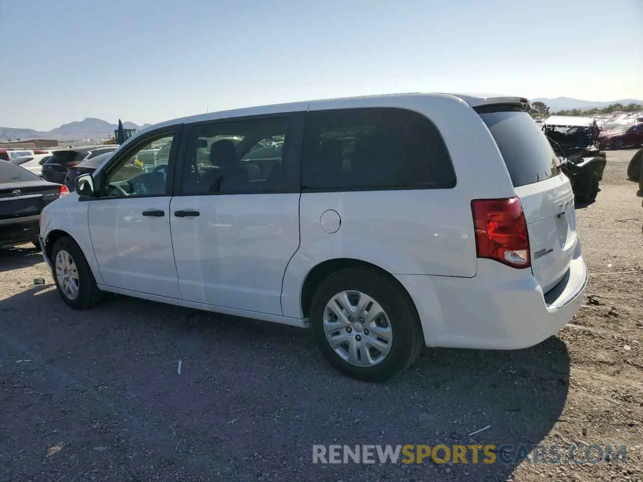 2 fotografías del automóvil dañado 2C4RDGBG8KR745716 DODGE CARAVAN 2019