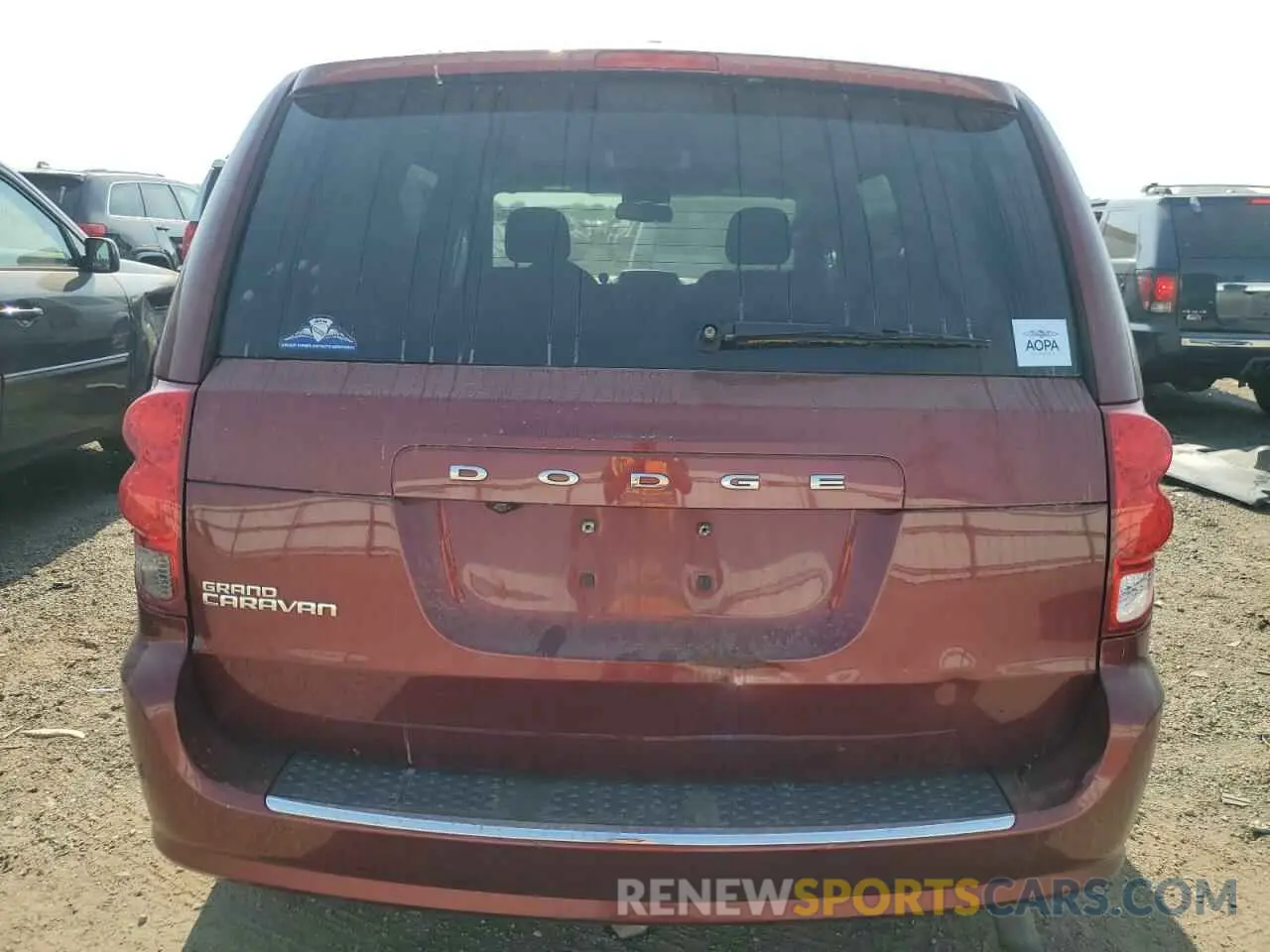6 fotografías del automóvil dañado 2C4RDGBGXKR539202 DODGE CARAVAN 2019