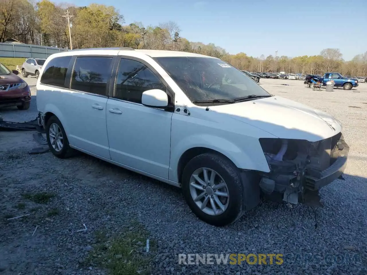 4 fotografías del automóvil dañado 2C4RDGCG0KR530068 DODGE CARAVAN 2019