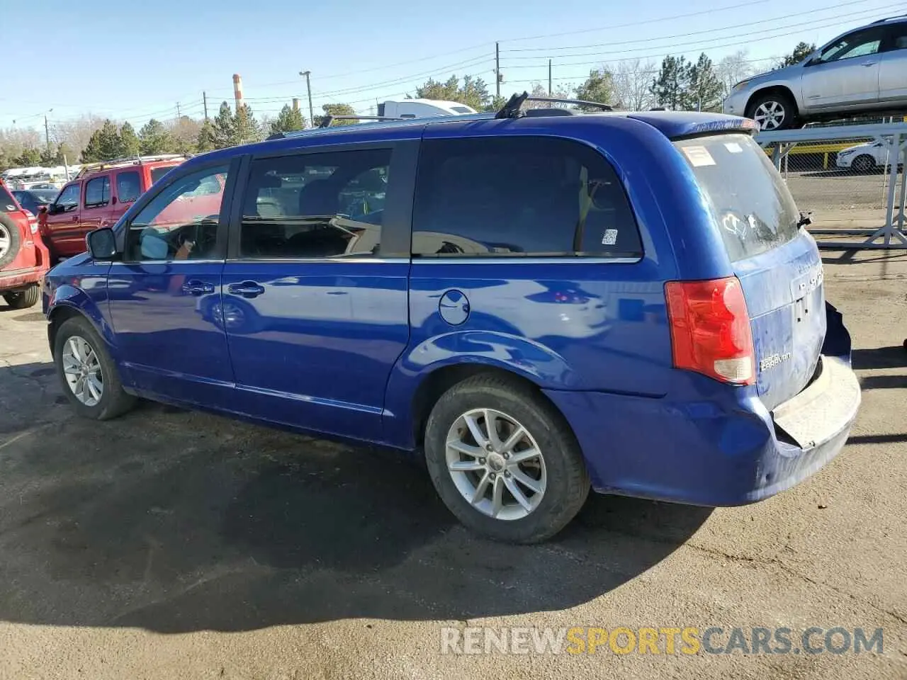 2 fotografías del automóvil dañado 2C4RDGCG0KR699507 DODGE CARAVAN 2019
