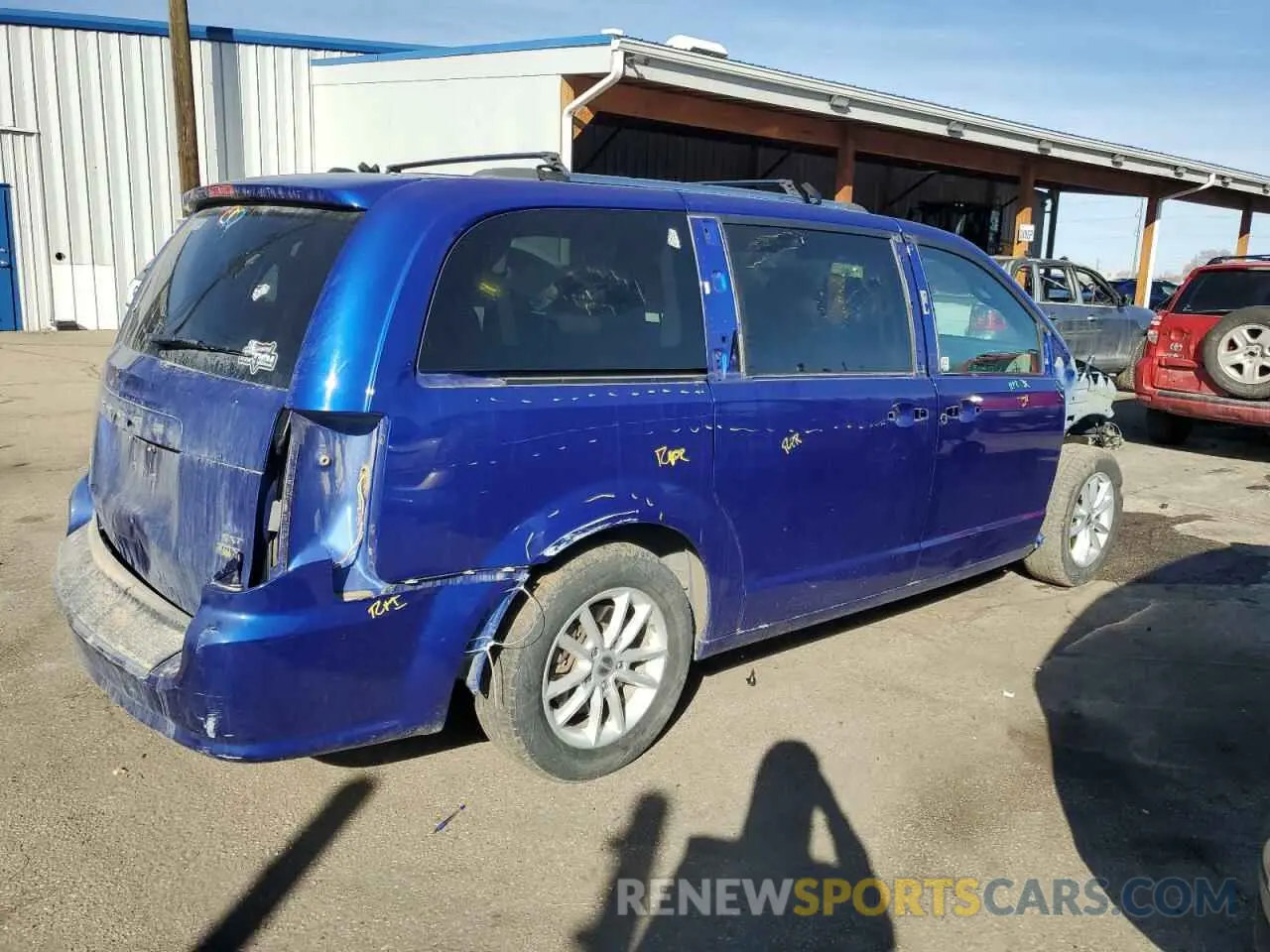 3 fotografías del automóvil dañado 2C4RDGCG0KR699507 DODGE CARAVAN 2019