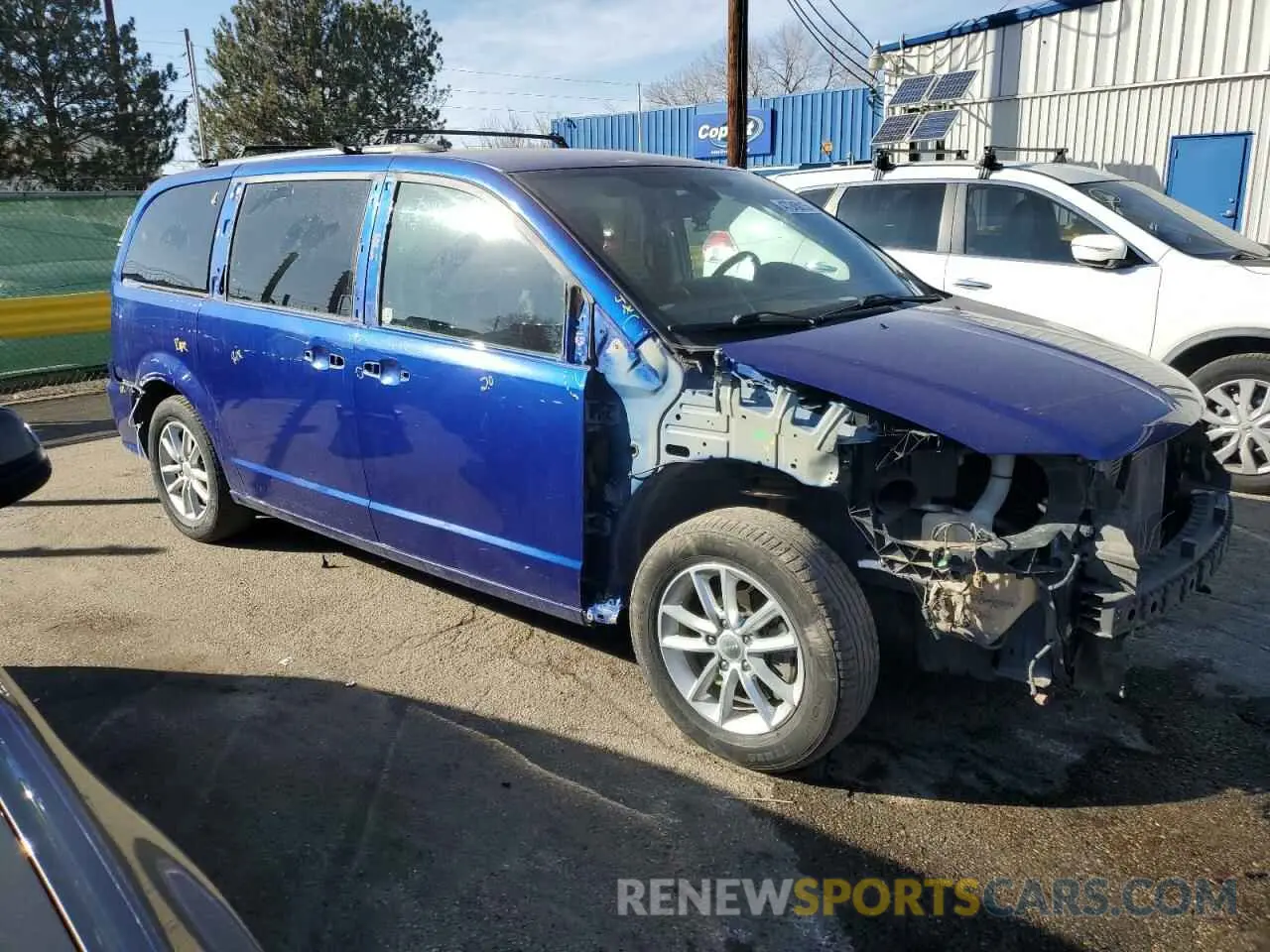 4 fotografías del automóvil dañado 2C4RDGCG0KR699507 DODGE CARAVAN 2019